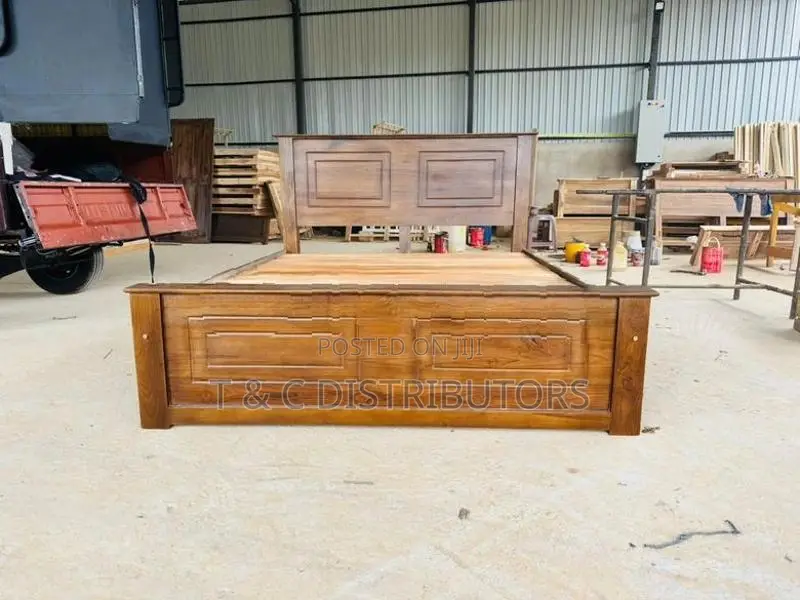 72*60 Teak Box Bed