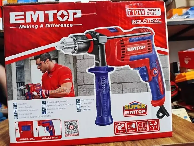 EMTOP Industrial 710W Impact Drill – HERMAN PT 0538