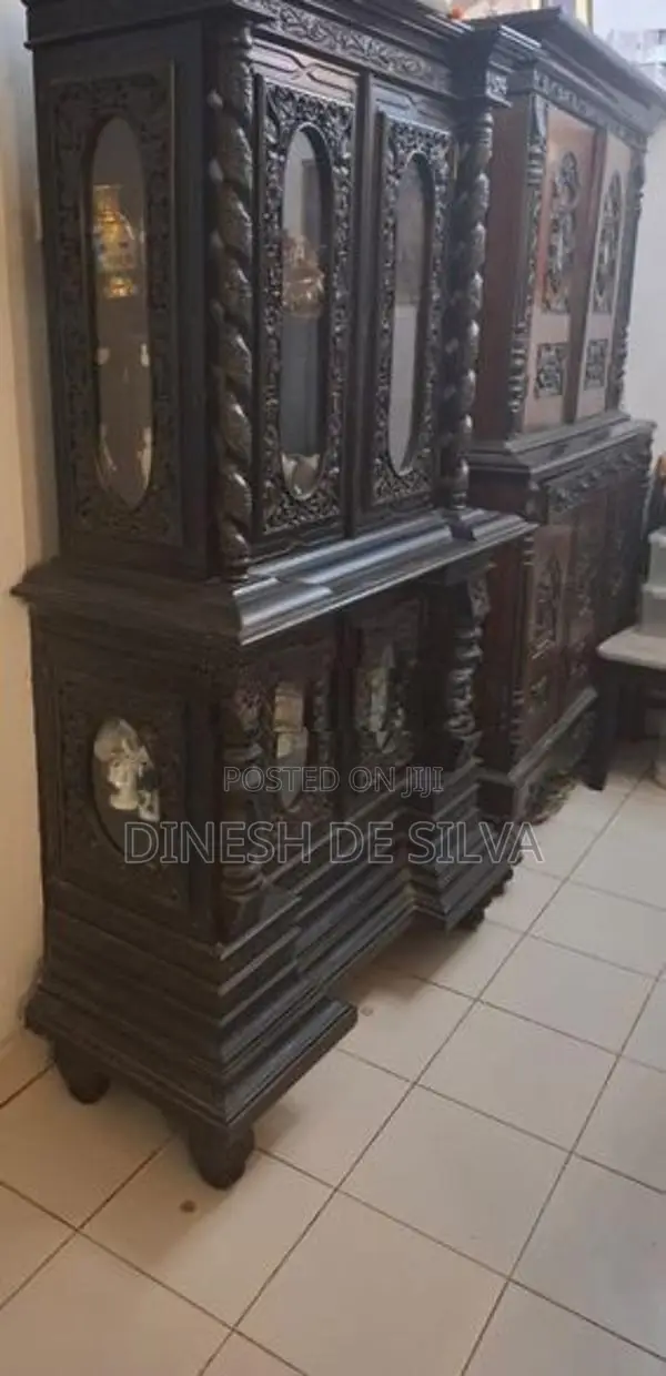 Antique Teak/Ebony Cupboards