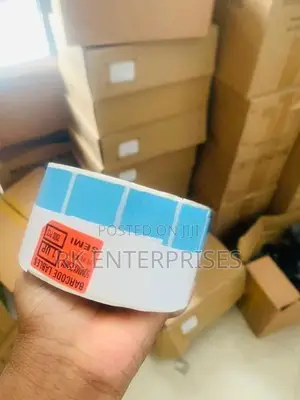 Thermal Transfer 50mm x 25mm 1UPS 2000 PCS - Blue Color Barcode Roll