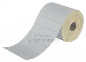 Thermal Transfer 50mm x 25mm 2UPS 4000 PCS Barcode Sticker Roll
