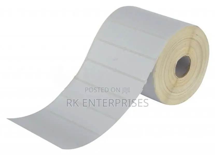 Thermal Transfer 50mm x 25mm 2UPS 4000 PCS Barcode Sticker Roll