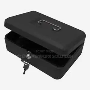 Black Color Metal Petty Cash Box 10 Inch Size