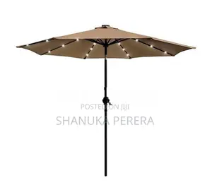10 Feet Garden Beach Umbrella with solar light (EU-6)
