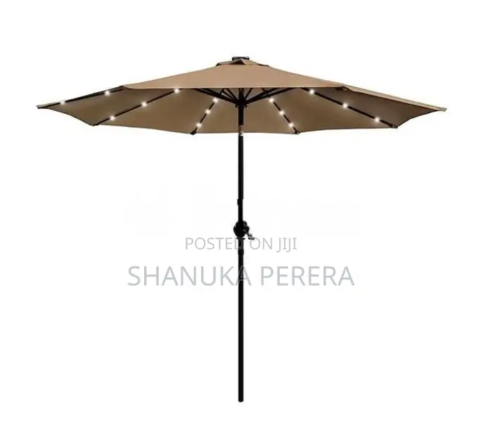 10 Feet Garden Beach Umbrella with solar light (EU-6)