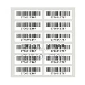 38mm x 25mm T/T 2UPS 4000 PCS - BARCODE LABEL ROLL