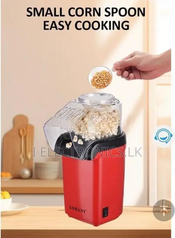 Sokany Portable Popcorn Maker Machine Home Use Hot Air