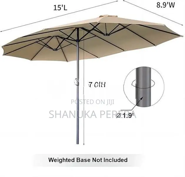 8.5x15 Feet Garden Beach Umbrella (EU-5)