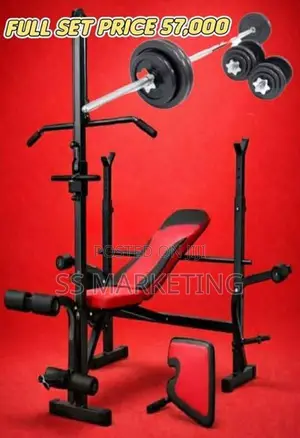 Brand New Bench Dumbbell Weight Plates Set