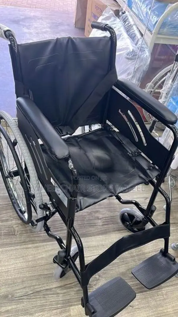 Powder Coated Wheelchair With Safety Belt