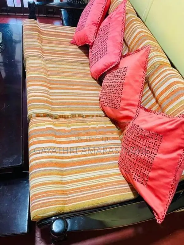 Sofa Set with Glass Table