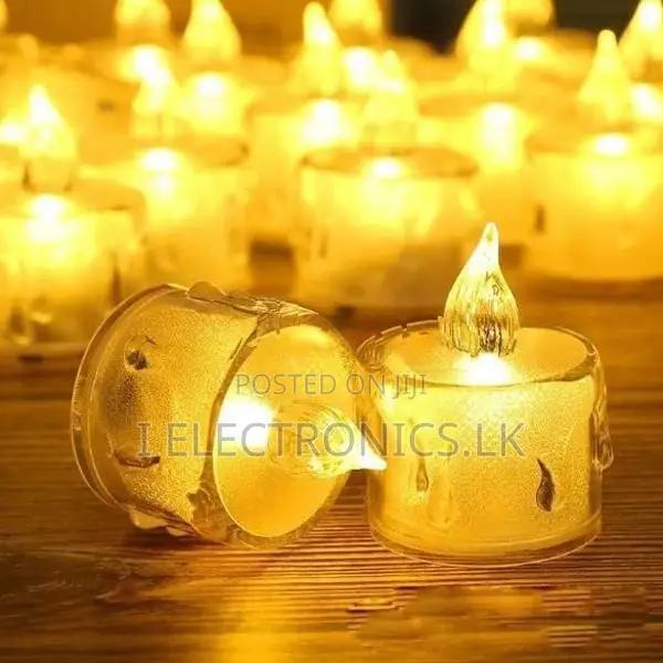 12 Pcs Flameless & Smokeless Design Crystal LED Candles for Decoration