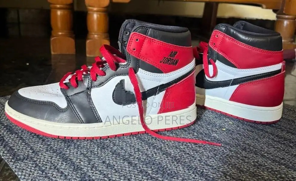 Nike Air Jordan 1 Retro High OG Black Toe Reimagined Shoe