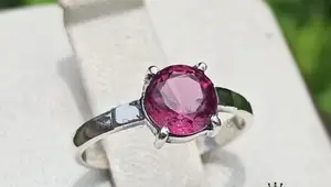 Garnet Silver Ring