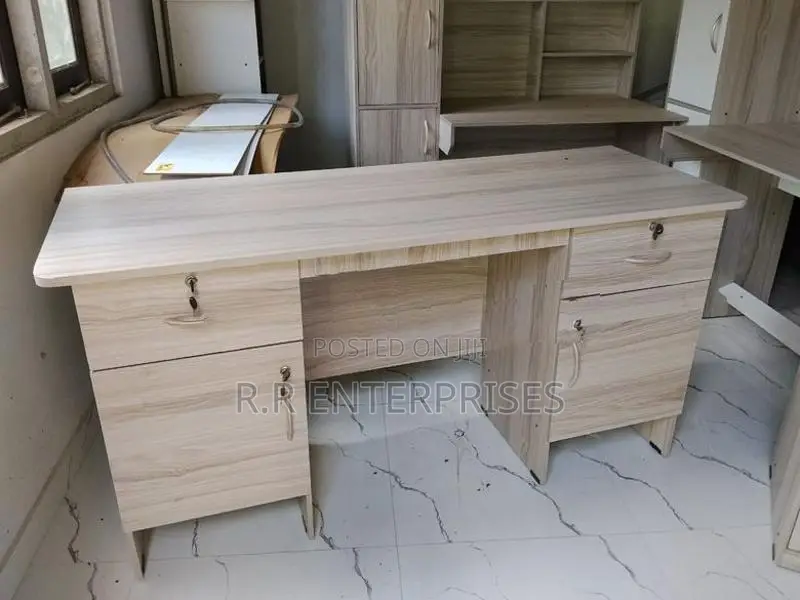 Two Side cupboard Melamine Office Table
