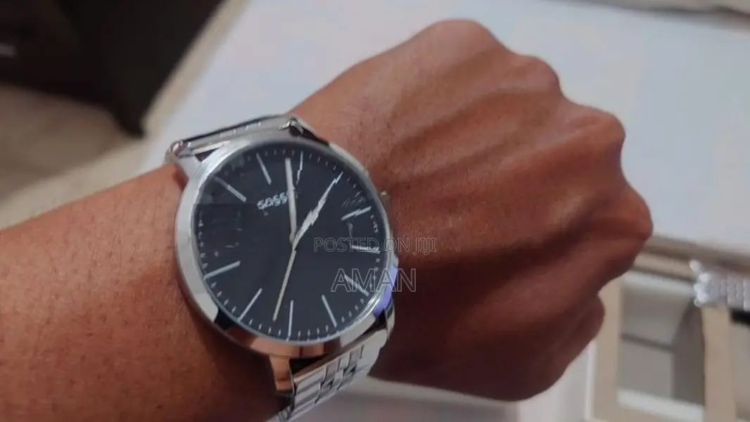 Luther Quartz Black Dial Men's Watch