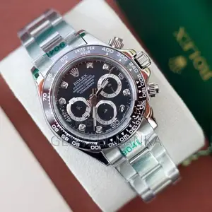 Rolex Daytona Black Diamond Dial Watch