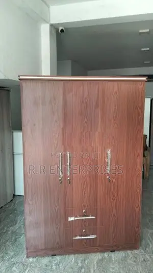 New 3D Brown Melamine Wardrobes
