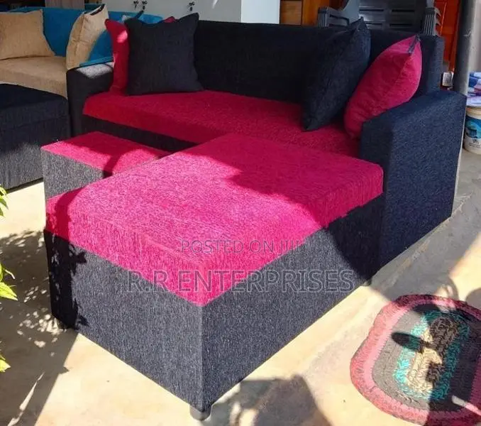 New Fabric Sofa Set with Stool