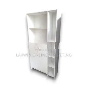 White Book Rack Double Door