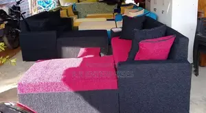 New Fabric Sofa Set with Stool