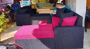 New Fabric Sofa Set with Stool