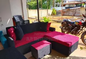 New Fabric Sofa Set with Stool