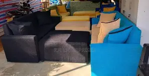 New Modern Colour Fabric Sofa Set with Stool