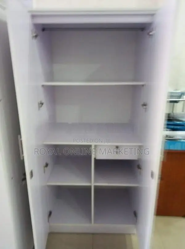 2 Door White Cupboard (K-46)