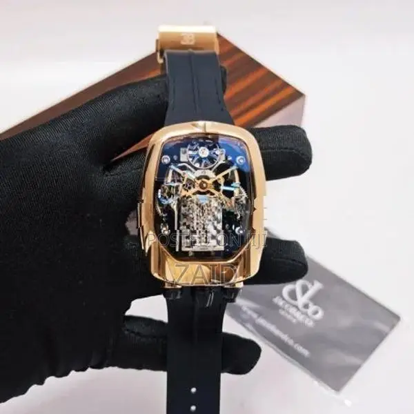 Jacob and Co. Bugatti Chiron Tourbillon Shine Rose Gold Automatic Watc