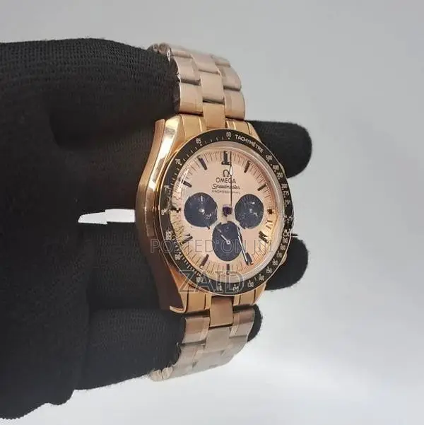 Omega Speedmaster Rose Gold Premium Mens Watch
