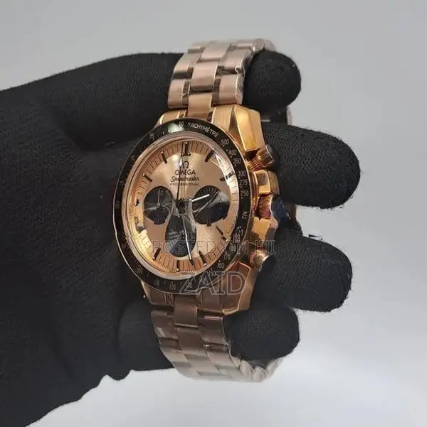 Omega Speedmaster Rose Gold Premium Mens Watch