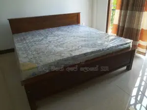 New Teak Box Bed 6*6 with Spring Mattress
