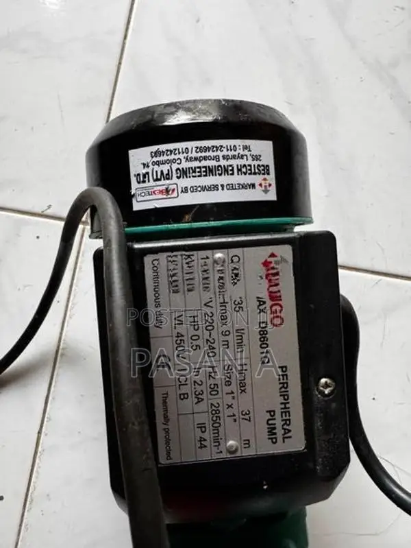Hugo 0.5HP Water Pump