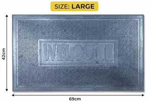 Premium Rubber Welcome Doormat Small Large