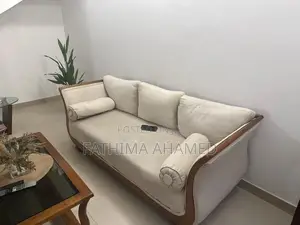 Ivory Sofa Set with Coffee Table