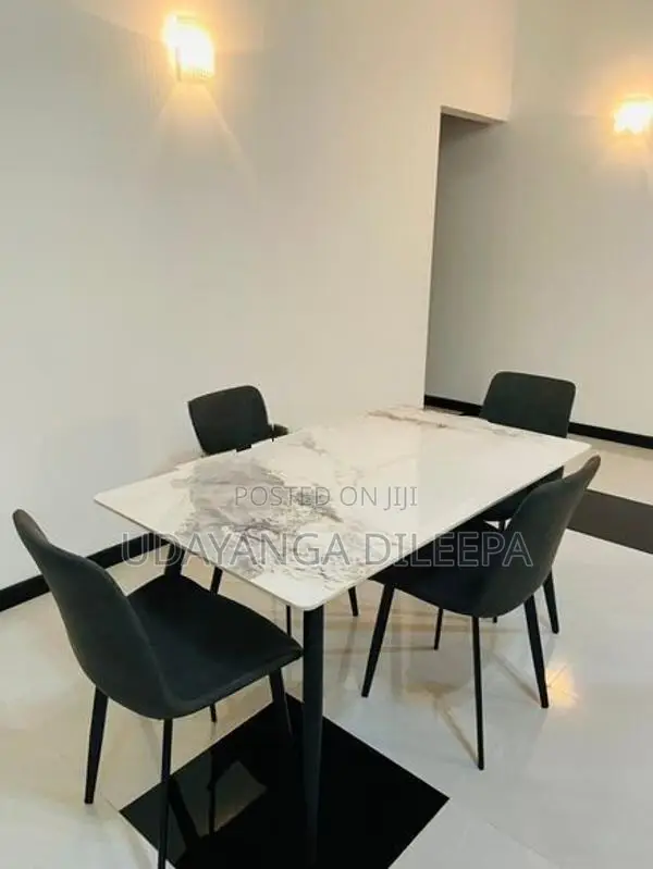 Luxury Dining Table with Cushion Chairs