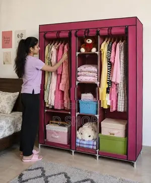Wardrobe Cloth Cupboard - 3 Doors Roll over Storage