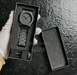 Arabic Aura Watch matte black stainless steel