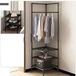 Multi Function Corner Coat Rack & 3 Layers