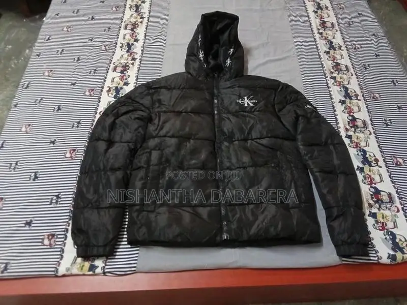 Calvin Klein Black Hooded Puffer Jacket