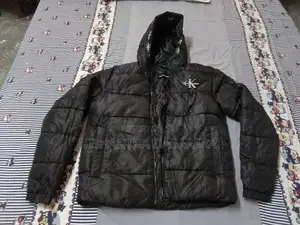 Calvin Klein Black Hooded Puffer Jacket