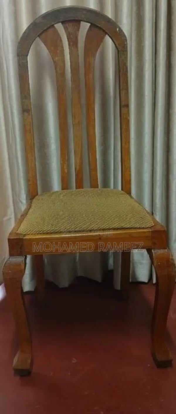 Antique Mahogany Wood Dining Table Set