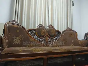 Elegant Carved Wooden Sofa Set