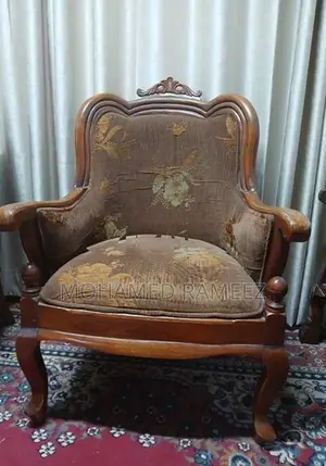 Elegant Carved Wooden Sofa Set