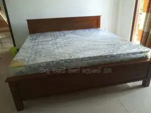 New Teak Box Bed 6*6 with Spring Mattress