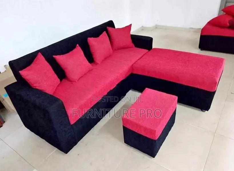 New Fabric Sofa Set with Stool