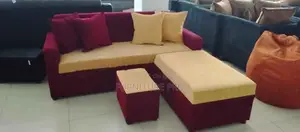 New Fabric Sofa Set with Stool