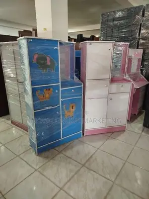 Melamine Baby Cupboard Side Glass