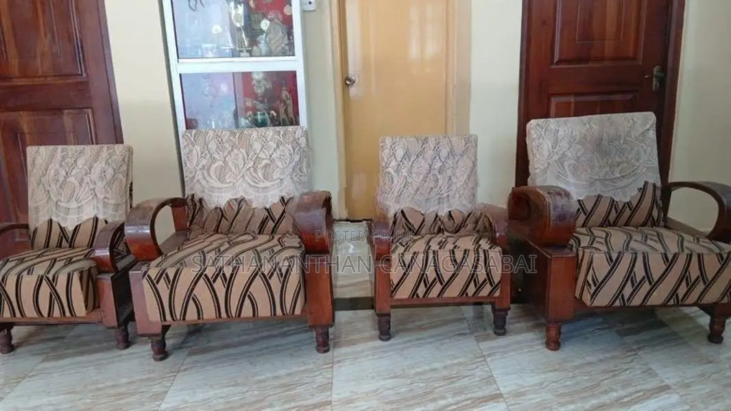 Solid Teak Wood Sofa Set
